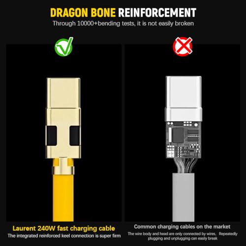 Verilux® 240W USB C Cable 4 in 1 Fast Charging 1.5m Silicone Multi Charging Zinc Alloy Metal Connectors Design Universal for Phone Tablet 3PCS Verilux® 240W USB C Cable 4 in 1 Fast Charging 1.5m Silicone Multi Charging Zinc Alloy Metal Connectors Design Universal for Phone Tablet 3PCS